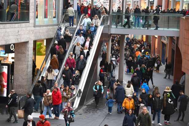 Shoppers at Liverpool One
