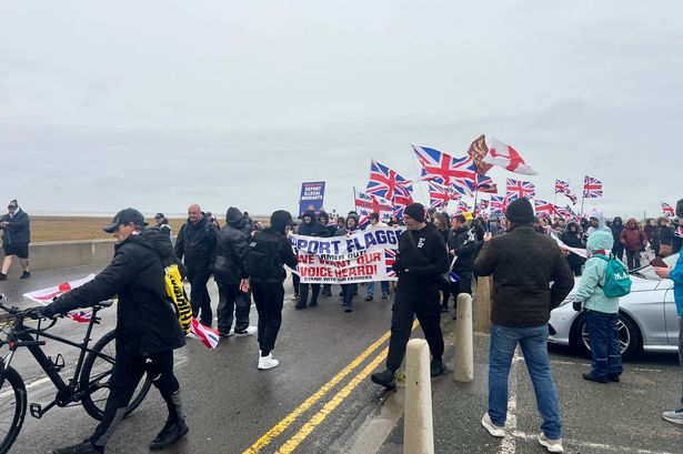 The Southport Unite the Kingdom march has started