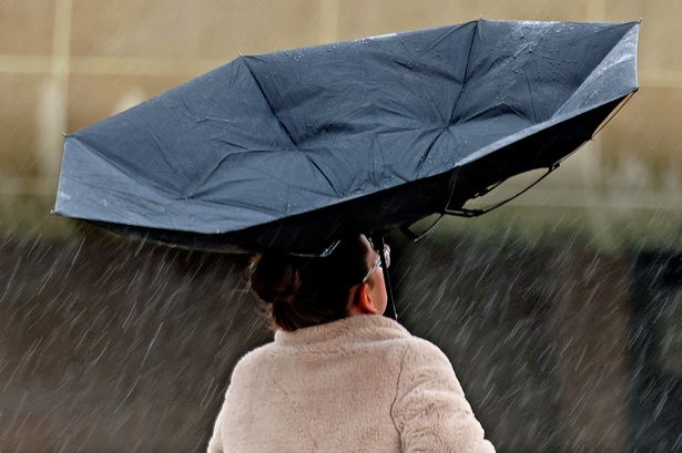 Storm Amy on the Liverpool waterfront