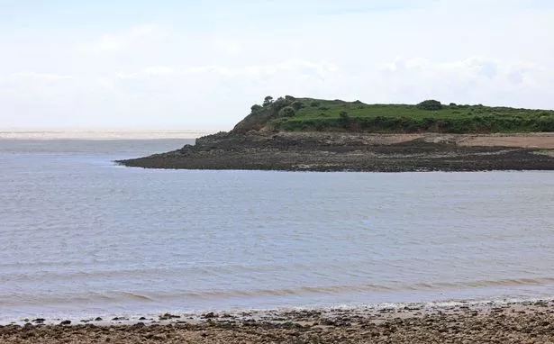 The image shows how the water has come in within minutes and engulfed the whole area