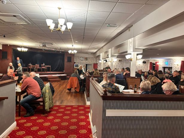 A community meeting at the Legion in Whitchurch Village, to discuss the Bath and North East Somerset Local Plan, which has identified four options for sites that could mean more than 5,000 new homes are built around Whitchurch Village