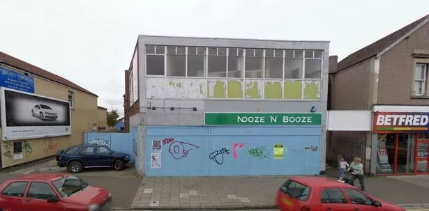 A building and shop front on Gloucester Road in Bishopston that has been empty and boarded up for nearly 20 years - pictured here in 2008