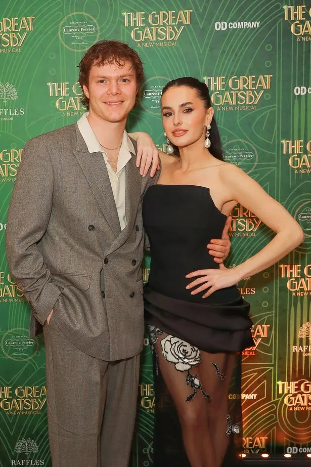LONDON, ENGLAND - APRIL 24: Ben Joyce and Amber Davies attend the press night after party for "The Great Gatsby" at Raffles London at The OWO on April 24, 2025 in London, England. (Photo by Dave Benett/Getty Images)