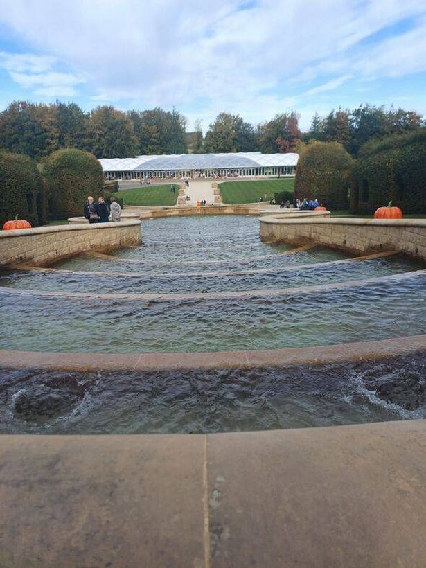The beautiful water feature at Alnwick Gardens