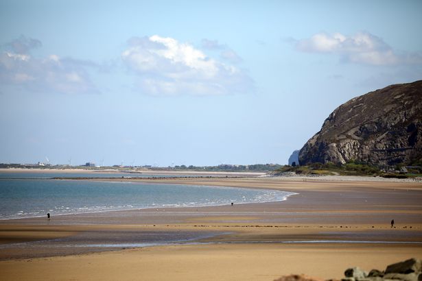 Sandy Penmaenmawr beach is vast and beautiful