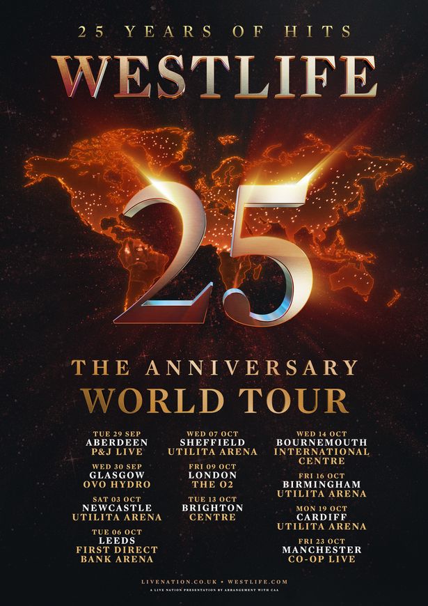 Tickets are going on sale this week to see Westlife perform across the UK and Europe