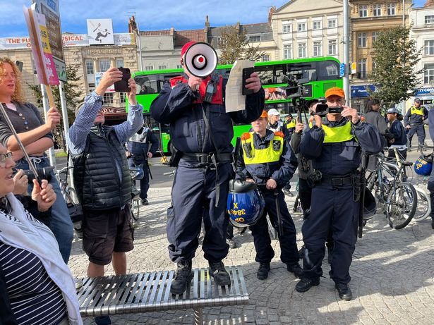 Police read out powers declaring areas and designated zones 