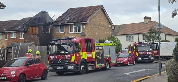 Six fire engines and around 40 firefighters were called to the scene