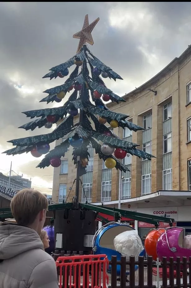 Bristol Christmas Market set up 2025