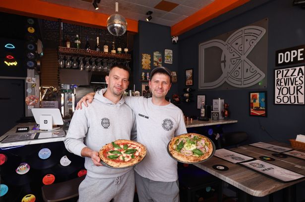 Karol Jezierski (left) and Kamil Gwiazda (right) run Dope Crust in Birkenhead