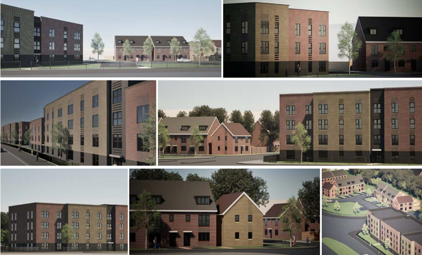 The homes will be a mix of houses and apartments. 