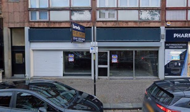 The empty unit on Great Western Road