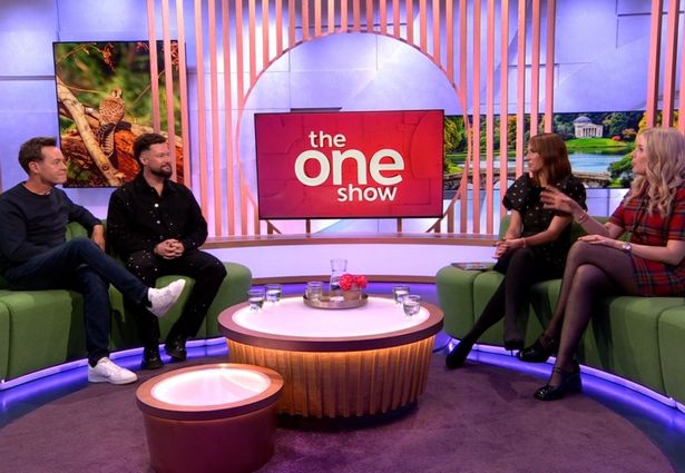 Calum Scott, second left, talking to One Show hosts Alex Jones and Lauren Laverne – and fellow guest Stephen Mulhern