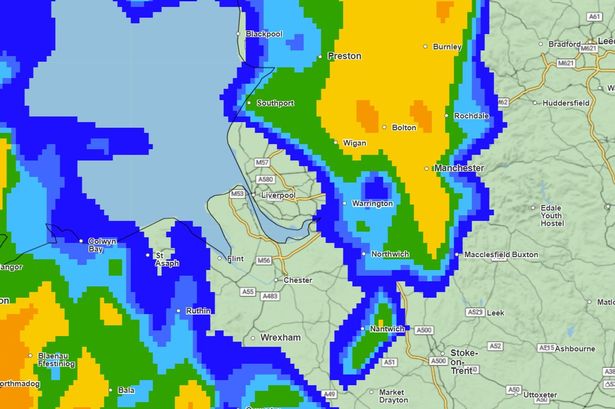 Heavy rain is set to hit Greater Manchester tonight - on the eve of Storm Amy