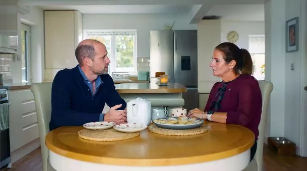 Prince William and Rhian Manning 