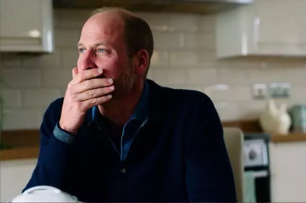 Prince William in tears 