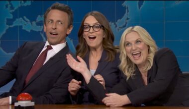 Seth Meyers, Tina Fey and Amy Poehler on 'Saturday Night Live' season 51