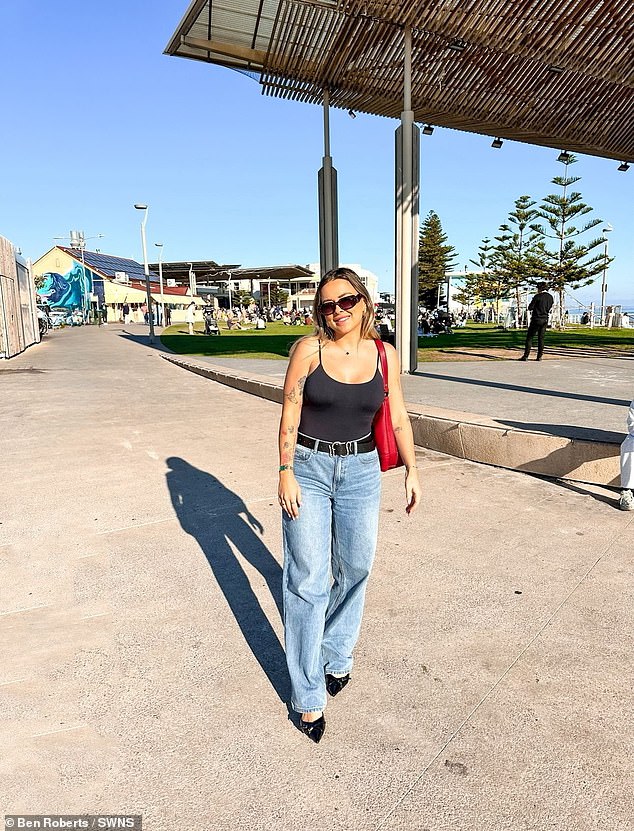 Nina said the Australian sun was a 'luxury' compared to the UK's unpredictable weather