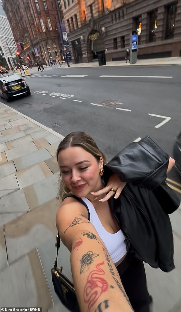 Nina said she was also surprised by the drinking culture in the UK and 'how everyone can afford to drink all the time'