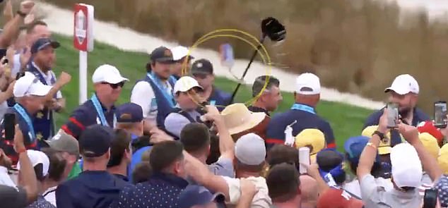 Footage emerged of Erica Stoll being hit with a drink during a tumultuous Saturday in New York