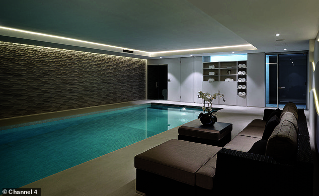 The property includes its own swimming pool and has been put on the market for £4million