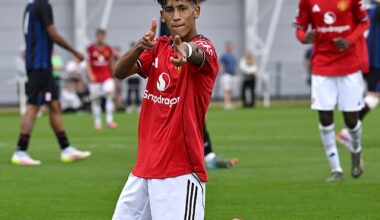 JJ Gabriel, 14, is playing against, and dominating, kids four years older than him as he shines for Darren Fletcher's Manchester United Under 18s