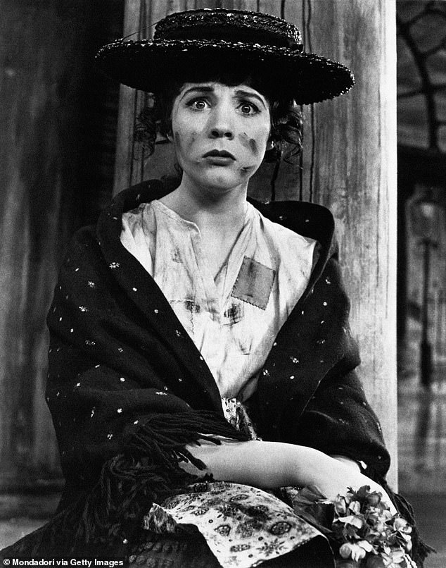 Julie Andrews in a scene from the musical My Fair Lady, which made its debut in 1956