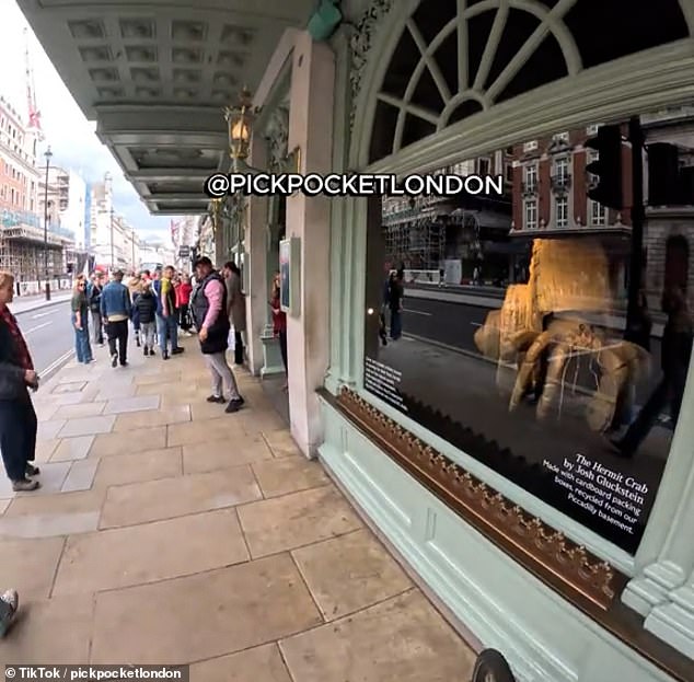 In a recent video, a man in Piccadilly taunted Diego, telling him to 'put the spray here' and pointing to his face