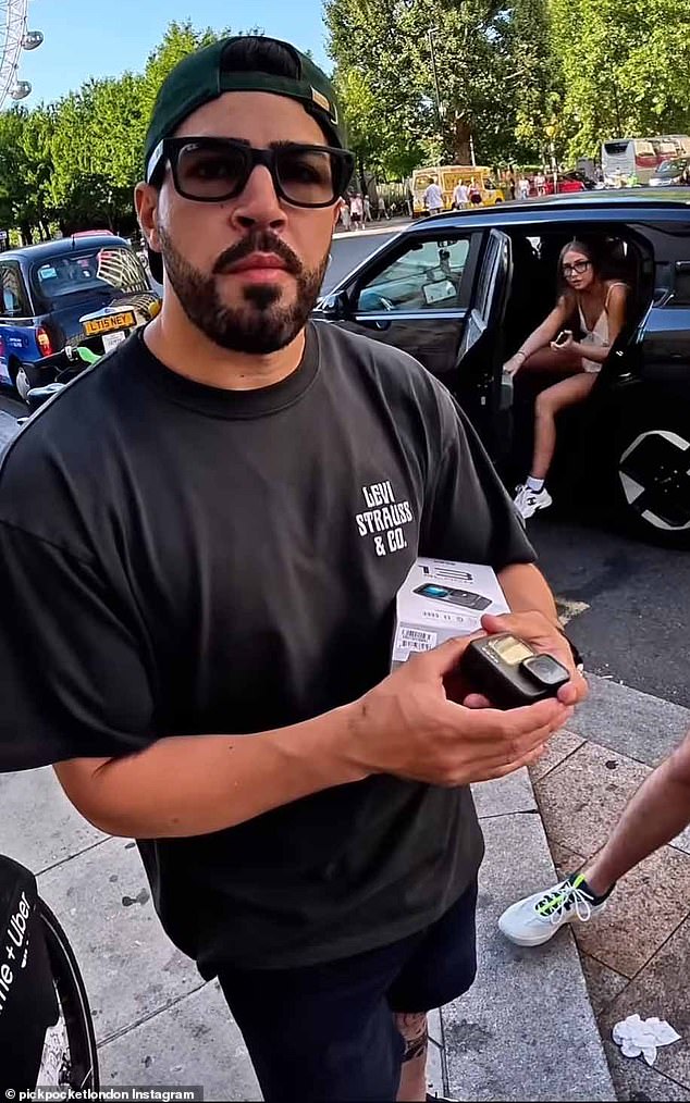 The food delivery rider believes the police could be doing more to help stop pickpockets in London