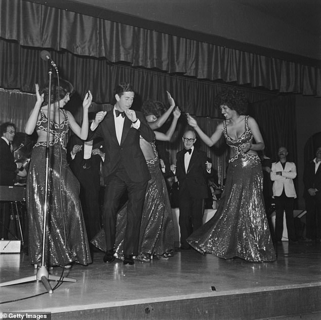 Prince Charles took to the stage with The Three Degrees during a fundraising event for the Prince's Trust at the King's Country Club in Eastbourne