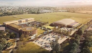 Newcastle have hired Populous to design their state-of-the-art training facility (pictured here: the firm's plans for QPR's training ground, which are still showcased on their website)