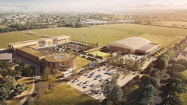 Newcastle have hired Populous to design their state-of-the-art training facility (pictured here: the firm's plans for QPR's training ground, which are still showcased on their website)