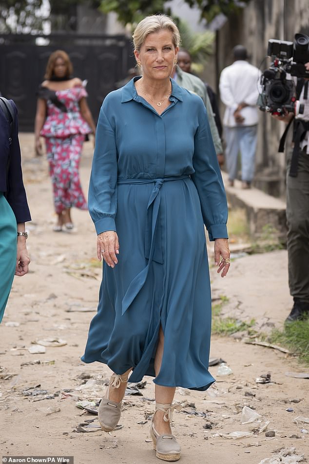 The Duchess of Edinburgh in Kinshasa, Democratic Republic of Congo. Her visit this week is her second to the African country