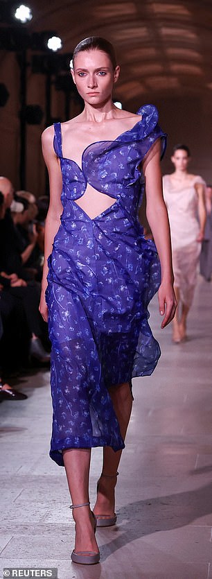 A model walking in the Spring/Summer 2026 Women's ready-to-wear collection show