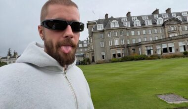 Justin Bieber enjoyed a stay at the plush Gleneagles resort in Scotland as he took to Instagram on Friday to share some behind the scenes shots from his trip