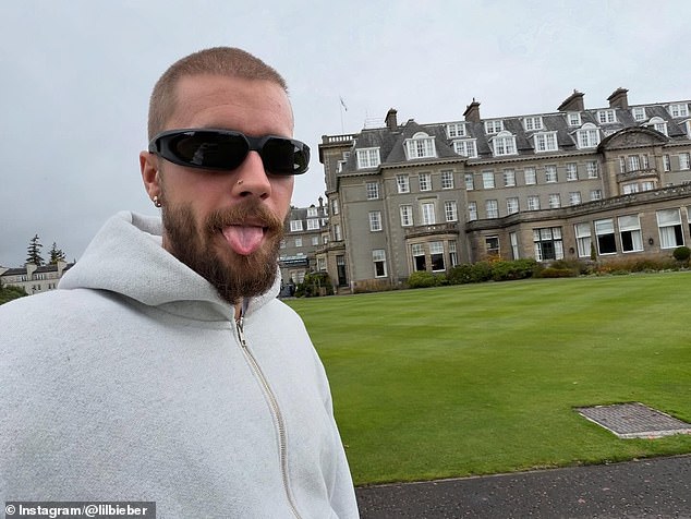 Justin Bieber enjoyed a stay at the plush Gleneagles resort in Scotland as he took to Instagram on Friday to share some behind the scenes shots from his trip