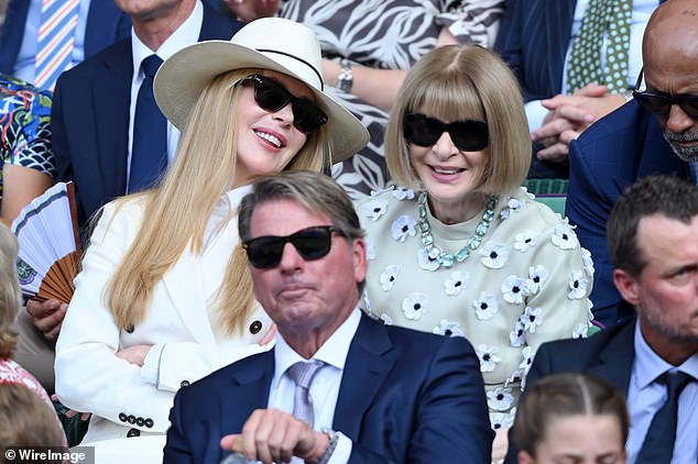 Nicole Kidman went to the Wimbledon men's final in July, where she sat next to ex-Vogue editor Anna Wintour