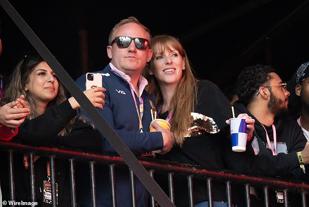 Ms Rayner and Mr Tarry at Parklife Festival at Heaton Park in 2022, when they first dated