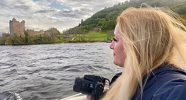 The 40-year-old during her hunt for the Loch Ness Monster