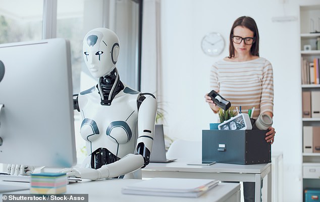 OpenAI, the company behind ChatGPT, has revealed the 44 professions most likely to be replaced by AI (stock image)