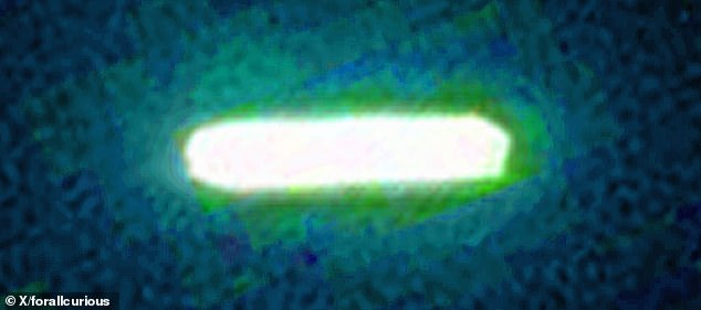 Color-enhanced images shared by multiple social media users revealed a strange green glow around 3I/ATLAS