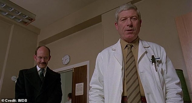A statement from his agent Phil Belfield said Woodvine died 'peacefully' at his home on Monday morning (Pictured: Woodvine in An American Werewolf In London)