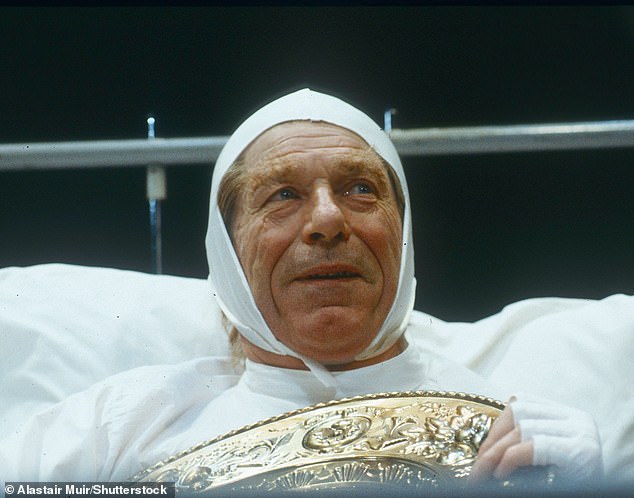 He starred in a string of plays after winning an Olivier Award in 1987 (pictured: Woodvine in Volpone play in 1991)