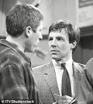 Woodvine, pictured right, first played a lorry driver in Coronation Street in 1965