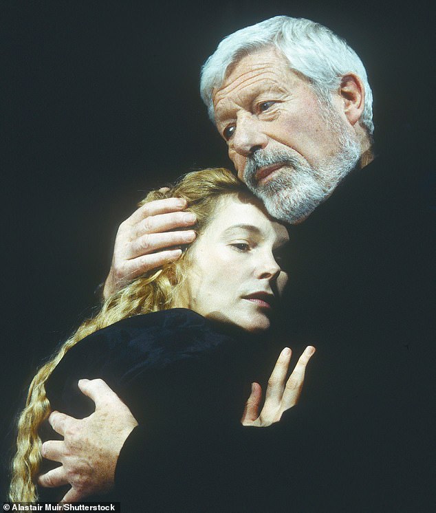 The star, pictured in Venice Preserv'd at the Almeida Theatre in 1995, continued acting into his later years