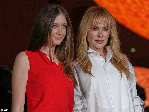 Kidman was joined by Sunday for their first public appearance together since she announced her separation from the teenager's father