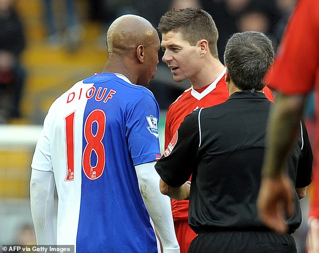 Steven Gerrard has reignited his feud with former team-mate El-Hadj Diouf as he hit out at Liverpool's decision to sign the star