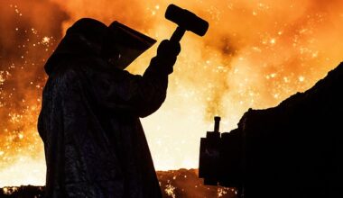 Challenges: UK steel output is forecast to drop again this year, and for the next few years, until Tata’s new electric arc furnaces come on stream at Port Talbot in 2028