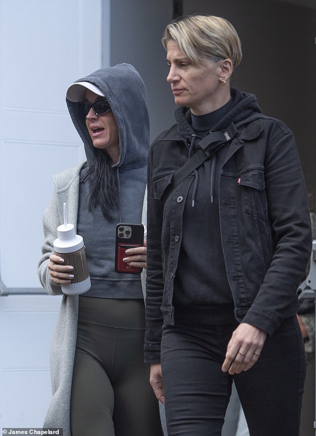 The pop superstar, 40, was spotted in rainy Scotland on Tuesday ahead of taking to the stage at OVO Hydro that night