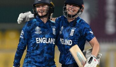 Heather Knight survived two controversial calls as England edged past Bangladesh at the World Cup